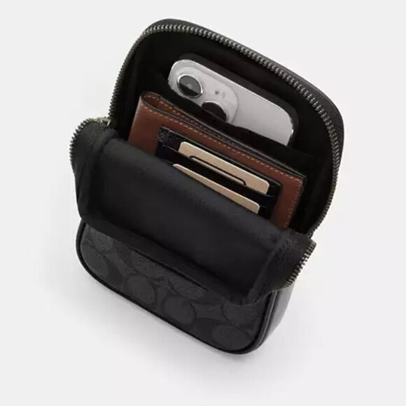 Coach X Observed By Us Aden Crossbody Bag Tan Leather Shoulder CU543 - Picture 9 of 9